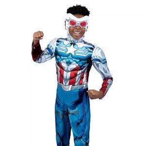 Jazwares Marvel avengers captain America muscle child costume. NWT med 8-10